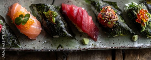 Delicate temaki and maki wrapped in tradition and handcrafted care