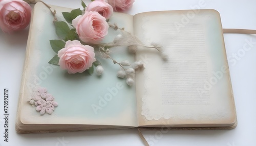 shabby chic dreamy mist pastel junk journals 
Buegangen Skab en fantastisk buegang, der er dekoreret med frodige blomster. Brug en bred vifte af blomster, herunder roser i forskellige farver som symbo photo
