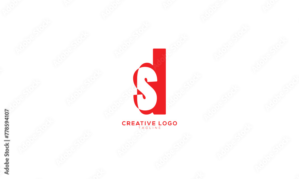 SD DS Abstract initial monogram letter alphabet logo design SD DS Abstract initial monogram letter alphabet logo design