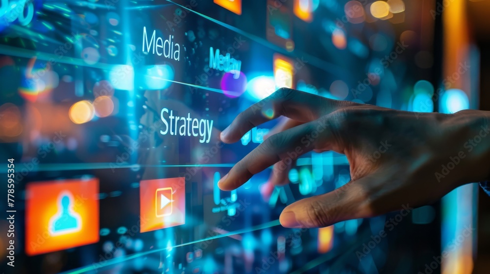Fototapeta premium Enhance Your Strategic Planning with Comprehensive Online Marketing and Advertising Strategies Using Advanced Attribution Modeling and Technology Applications