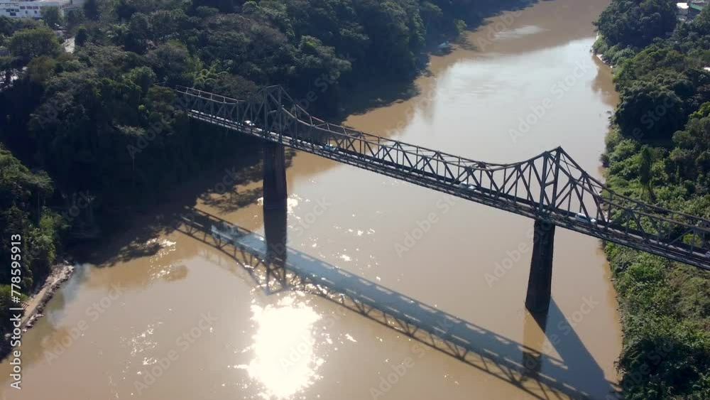 Ponte de Ferro em Blumenau Santa Catarina Brasil