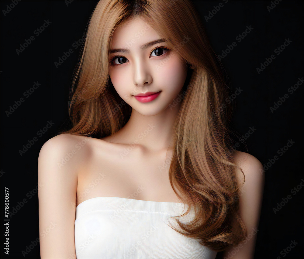 白いチューブトップの美少女
白いチューブトップの美少女
