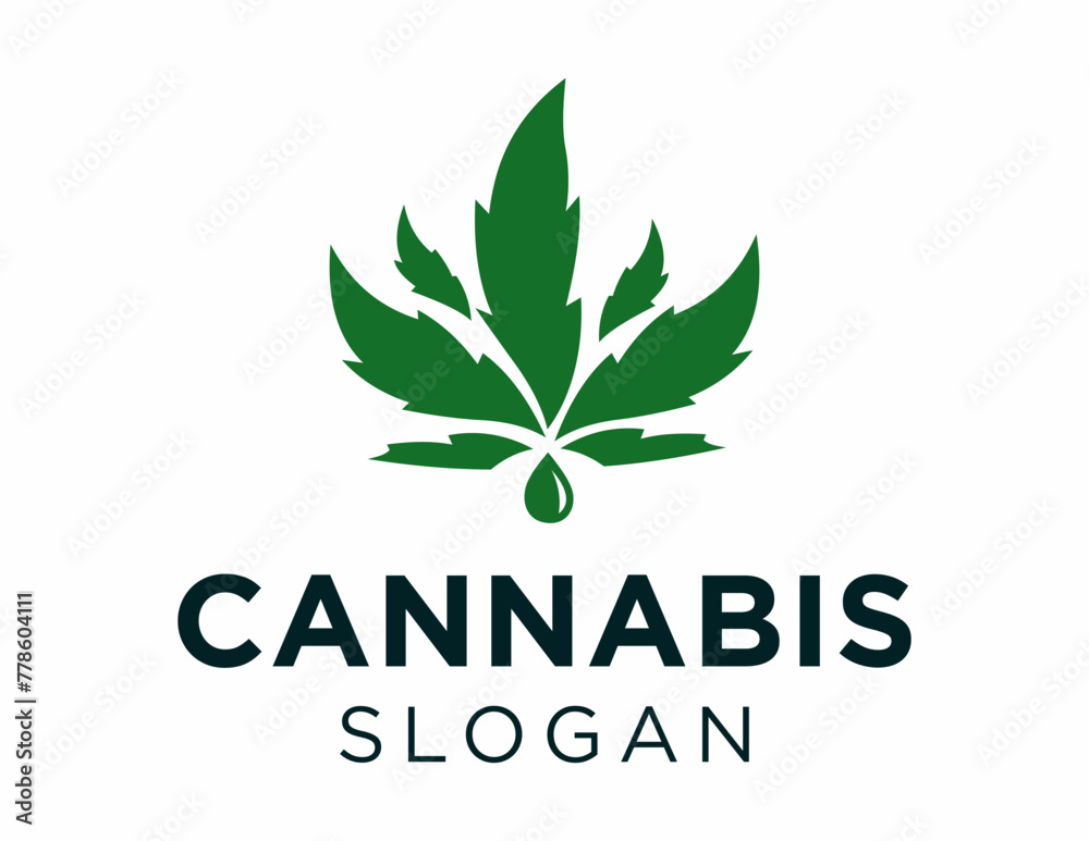 Logo about Cannabis created using the CorelDraw application. on a white background. Logo about Cannabis created using the CorelDraw application. on a white background.