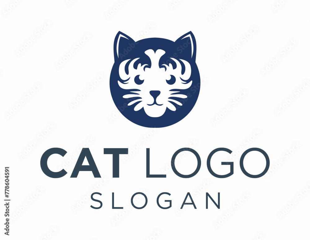 Logo about Cat created using the CorelDraw application. on a white background. Logo about Cat created using the CorelDraw application. on a white background.