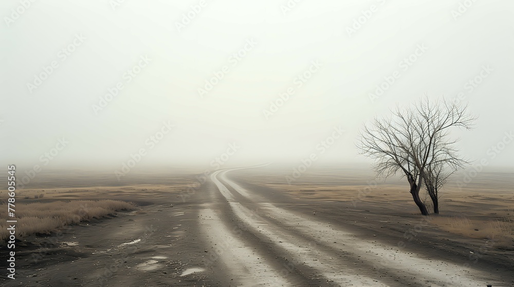 Fototapeta premium Barren Path of Isolation./n