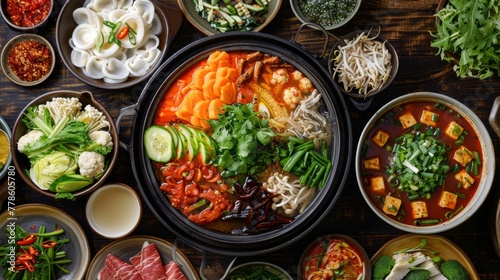 Mindful culinary journey with a vegetarian hotpot