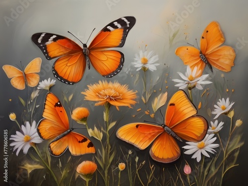 butterflies and flowers © nilanga