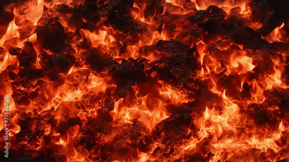 Slow motion fire flame, super slow hot power of bon fire on dark night background, red orange flame glowing and blazing, 4k footage, videos Slow motion fire flame, super slow hot power of bon fire on dark night background, red orange flame glowing and blazing, 4k footage, videos