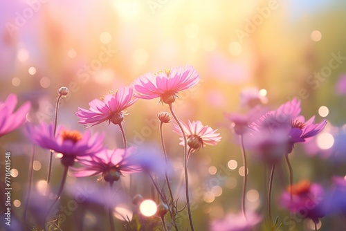 Fairytale flowers in the field