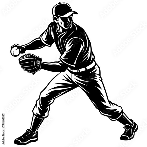 baseball player silhouette vector illustration,Ball,bat,baseball player characters,Holiday t shirt,Hand drawn trendy Vector illustration,player svg face,dragon on black background