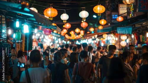 Vibrant Night Market in Asia Celebrating Cultural Immersion and Discoveries