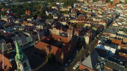 Old Town Square Torun Ratusz Centrum Stary Rynek Aerial View Poland