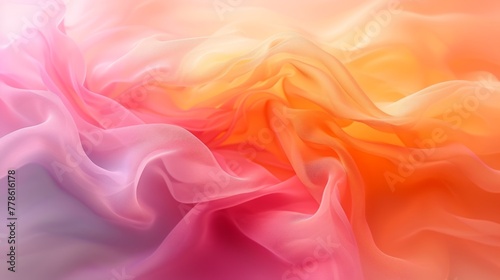 Soft gradient background. Vibrant gradient background. Blurred color wave. Orange pink gradient background, summer and spring concept. Pastel gradient background. Abstract blurred wallpaper texture.