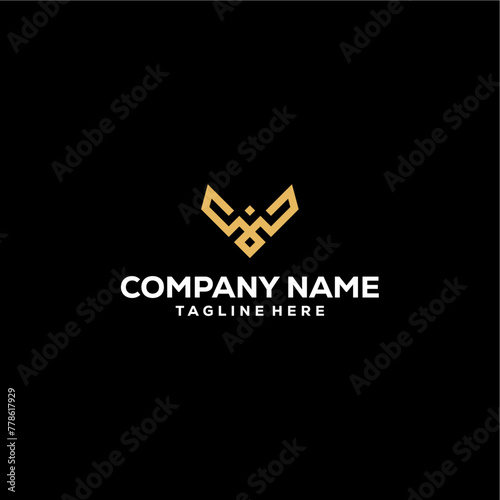  letter SS logo design flying bird symbol photo