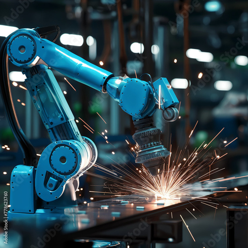 Obraz na płótnie car industrial robotic w salonie