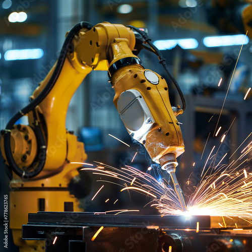 Obraz na płótnie car industrial robotic w salonie
