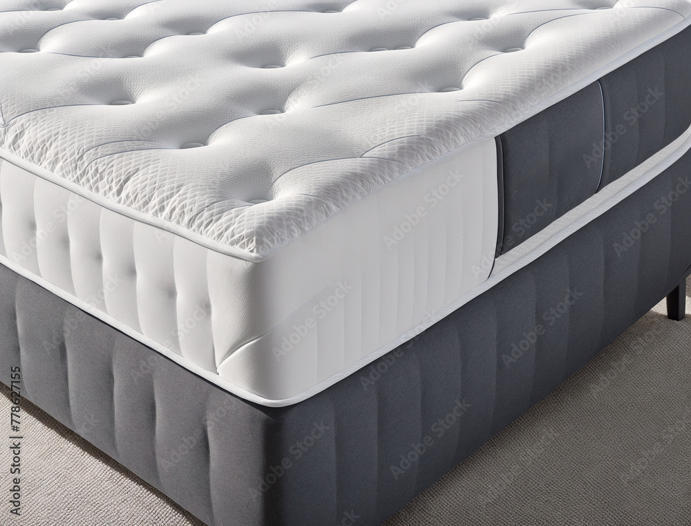 Fototapeta premium A mattress with a pillow on top of it.