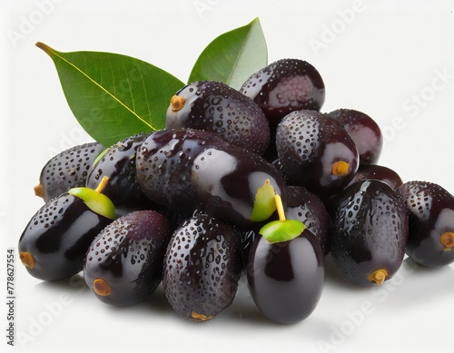 Fresh Jamun fruits photo