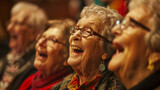 Musical performances and sing-alongs bring joy and nostalgia to senior males and females.
