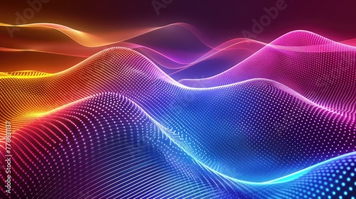 abstract background design wavy background abstract colorful technology dotted wave background,Abstract particles wave background. Futuristic technology style