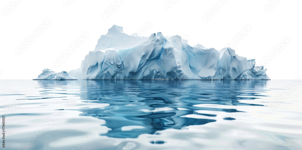 Iceberg isolated on transparent background