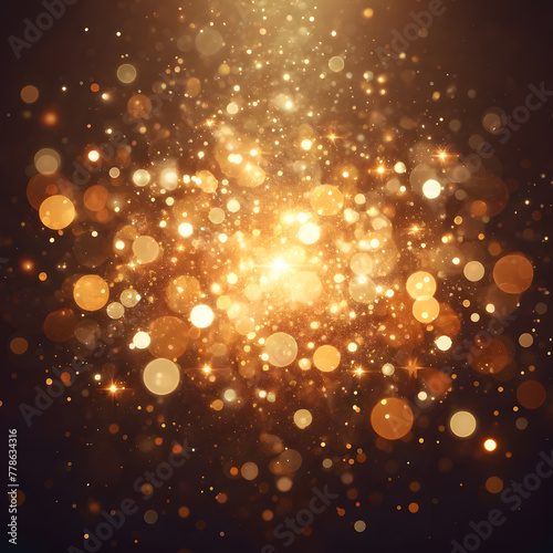 glitter lights grunge background, glitter defocused abstract Twinkly Lights and Stars Christmas Background.