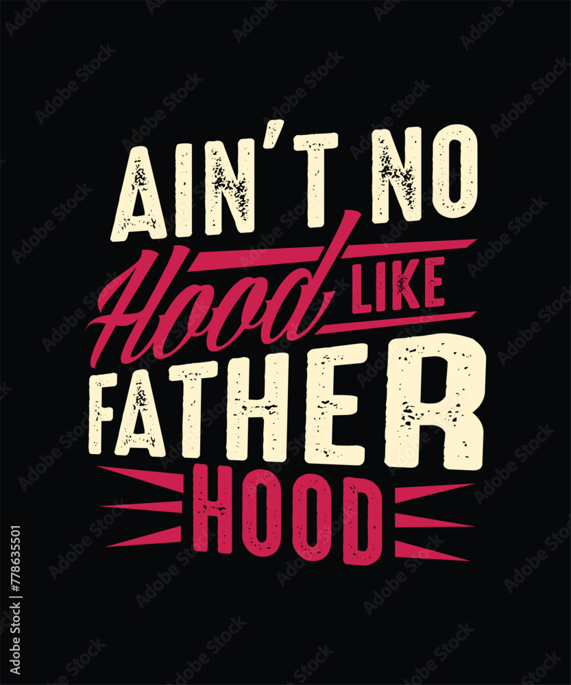 Obraz premium father's day typography t-shirt design