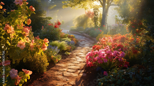 path in the garden.