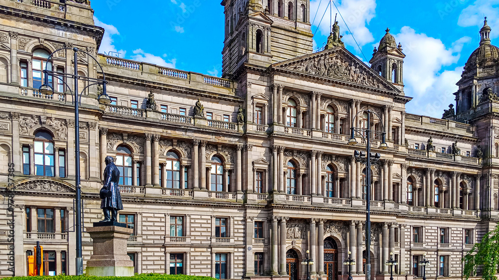 Central Chambers Building in Glasgow. Scotland