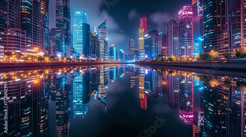 Illuminated Waters: Urban Glow./n