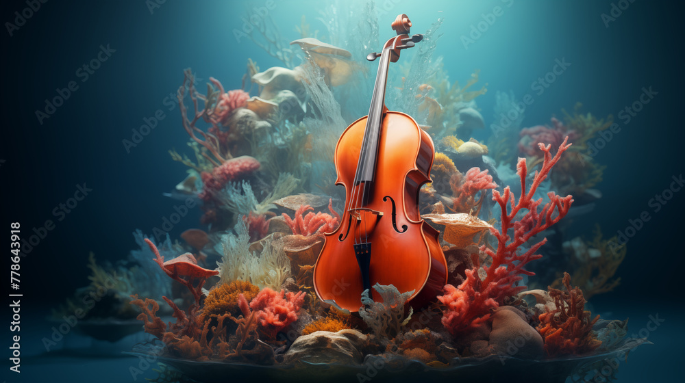 underwater cello