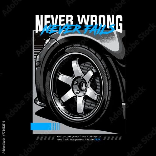 TE37 Car Wheel