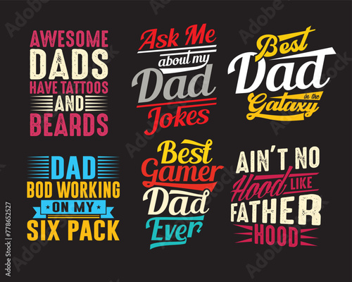 father's day t-shirt design bundle.