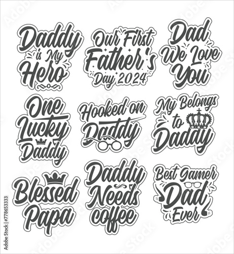 father's day t-shirt design bundle.