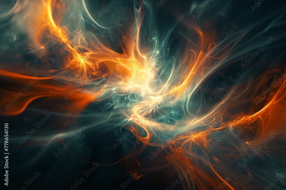 Fototapeta premium Abstract electrical field background 