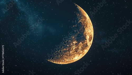The moon crescent, also known as the waxing or waning crescent, is a captivating phase of the lunar cycle