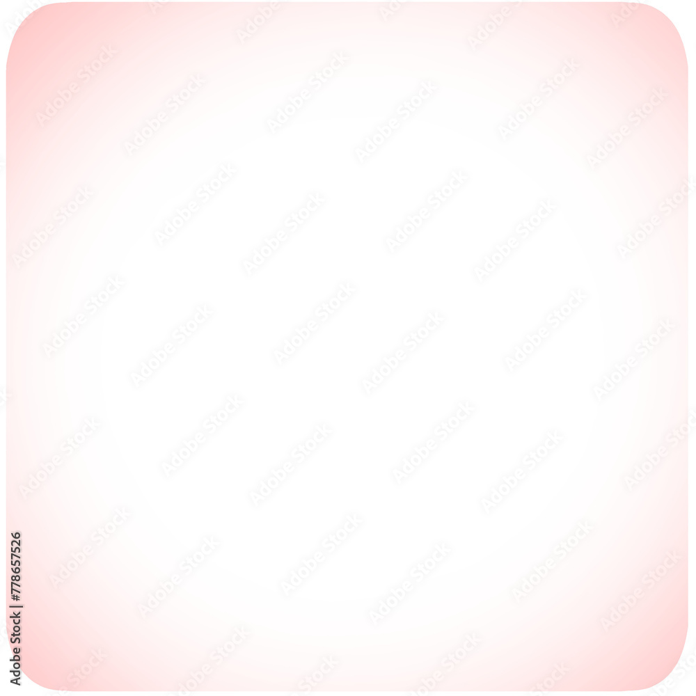 Pink Gradient Border: Pink Square Frame with Gradation, Shadow, and Thick Outline