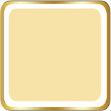 Luxury Golden Gradient Border: Golden Square Frame with Gradation, Shadow, and Thick Outline
