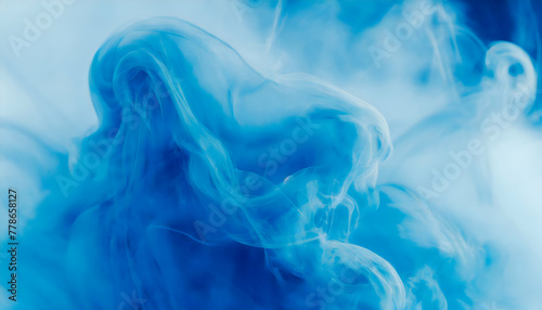Abstract billowing smoke creating a cloudlike effect against for background on digital art concept, Generative AI.
