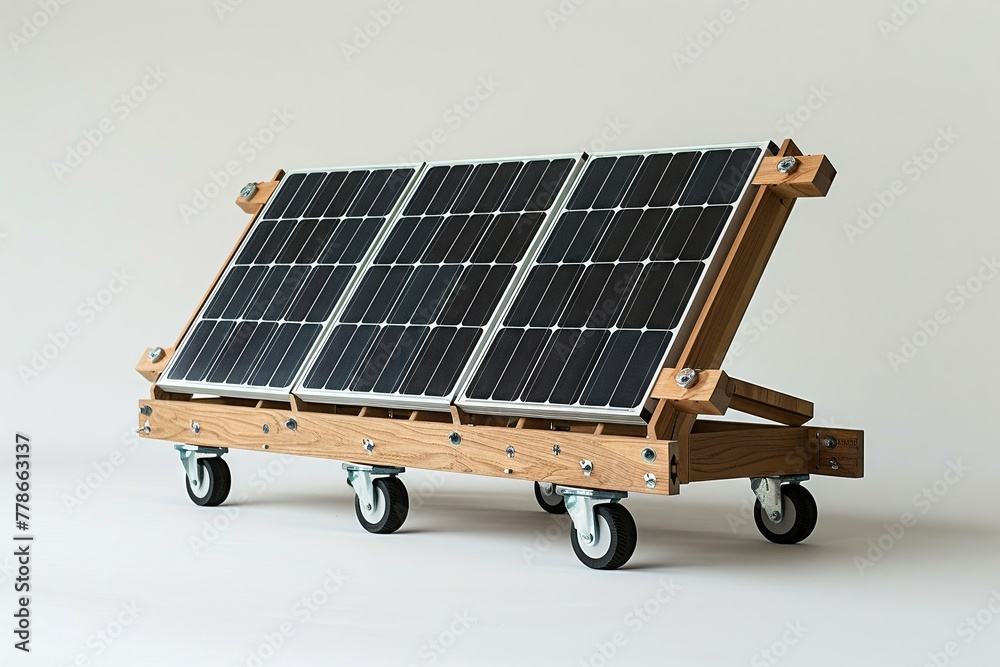 A portable solar panel kit designed with input from diverse communities - obrazy, fototapety, plakaty 