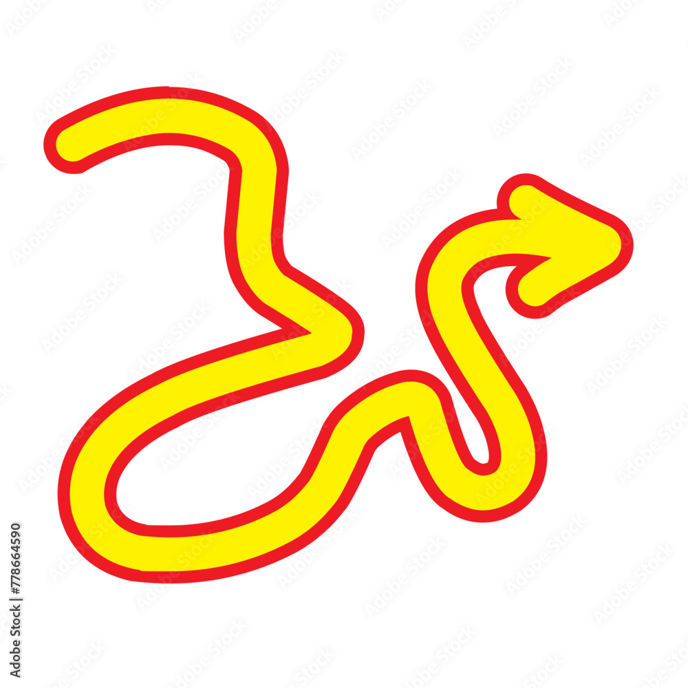 Naklejka premium Arrow Icon set Doodlle Illustration