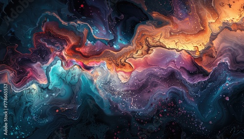 abstract surreal landscapes, dreamy colors, and intricate patterns inspired