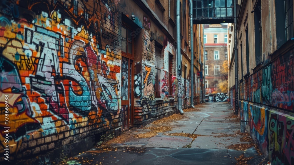 Fototapeta premium graffiti on the wall