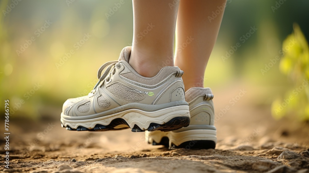 Persons shoe walking ideal