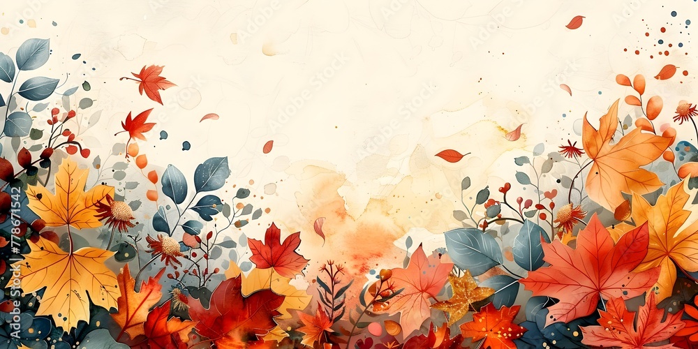 Vibrant Autumn Palette with Blooming Floral Arrangements Celebrating the Richness of the Fall Season