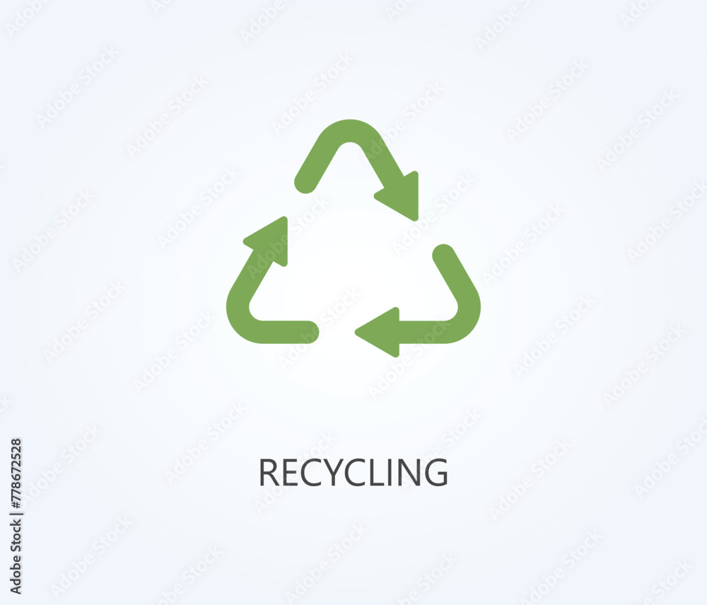 Recycling vector, icon or logo sign symbol illustration. Recycling vector, icon or logo sign symbol illustration.