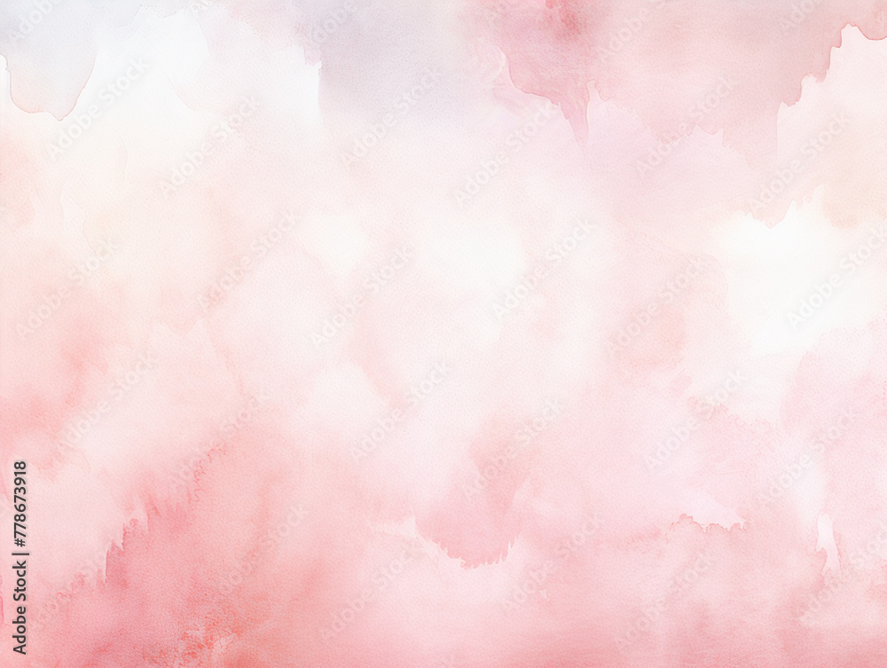 Pink and White Watercolor Abstract Background