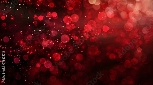 Red Love Flow: Heart-themed illustration featuring red cells and water drops, perfect for Valentine's Day
