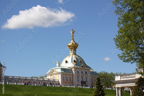 12 05 2023 St. Petersburg Russia. St. Petersburg is located in the north-west of the country on the coast of the Gulf of Finland at the mouth of the Neva River. photo