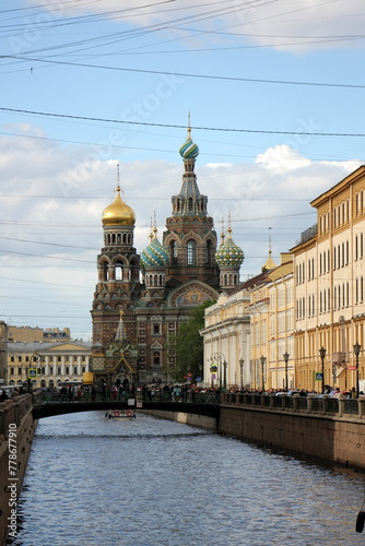 12 05 2023 St. Petersburg Russia. St. Petersburg is located in the north-west of the country on the coast of the Gulf of Finland at the mouth of the Neva River.